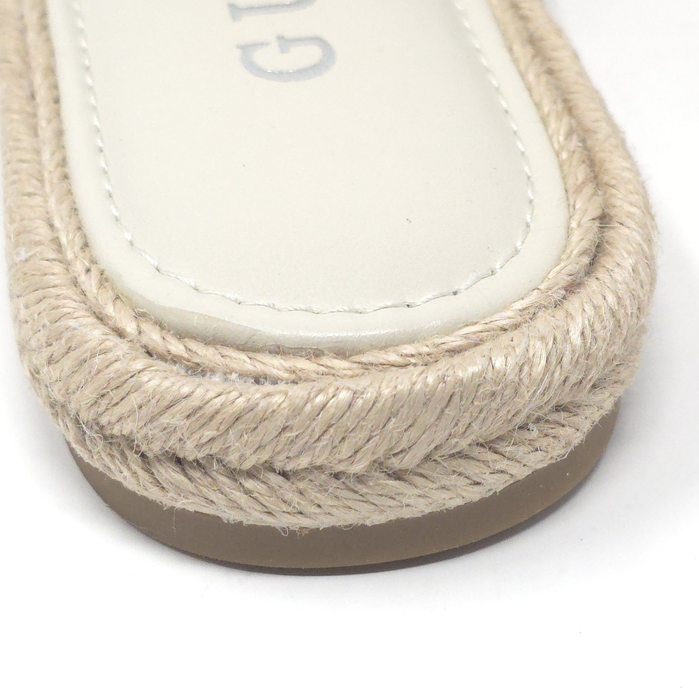 Guess Katica Cream 150 Logo Espadrille Slide Sandals US 7.5M - Picture 6 of 8